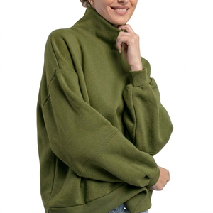 Suéter Oversize de Cuello Alto para Mujer, Ropa Urbana Moderna, Cómoda y Relajada, Fabricante y Proveedor - Product Image 1