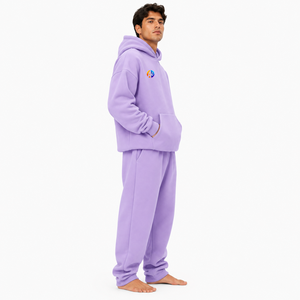 Traje de lana extragrande para hombre, ofrece una textura de lana acogedora, un ajuste holgado y cómodo, mangas largas y cobertura cálida para uso casual OEM - Product Image 2