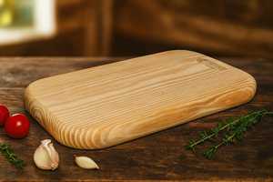 Tabla de cortar de madera de pino directa de fábrica, 16x9 pulgadas, tabla de cortar y servir de madera natural maciza con acabado liso para cocina - Product Image 3