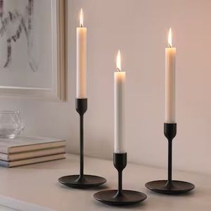 Porte-bougie en fer artistique, décoration élégante faite à la main pour tables de luxe, soirées romantiques et intérieur contemporain - Product Image 4