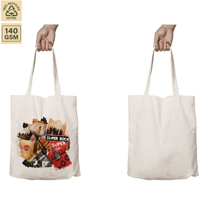 Sac fourre-tout promotionnel en toile de coton 140 GSM, sac de shopping promotionnel 38x42 cm, logo personnalisé, vente en gros, modèle OEM SS332A - Product Image 2