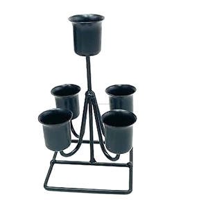 Portavelas Centros de mesa Candelabros Hogar Hotel Restaurante y Oficina Bodas Decoración Último diseño único Mejor - Product Image 1