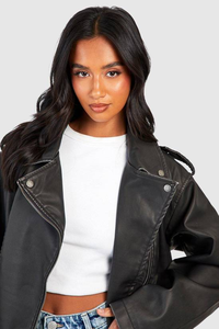 Nouvelle veste de moto en coton élégante pour femmes à manches longues respirante tricotée avec ceinture - Product Image 6