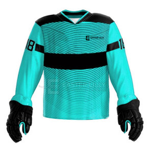 Uniforme de hockey sur glace personnalisé fabriqué avec un matériau en polyester de qualité supérieure pour l'entraînement et les tenues d'équipe - Product Image 6