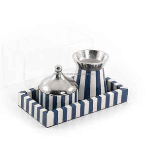 Brûleur de Bakhoor haut de gamme Noor Al Oud avec incrustation de résine et pot en acrylique transparent, idéal pour les cadeaux de Ramadan et comme accessoire de parfum d'intérieur - Product Image 4