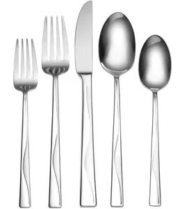 Classic Metal Spoon And Fork Set Cutlery Set Premium Stainless <b>Flatware</b> Collection For Restaurant Buffet Presentation - Product Image 1
