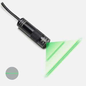 Projecteur laser à ligne réglable, laser vert 520 nm, lentille Powell, de 50 à 2000 mm, pour l'alignement de la vision industrielle - Product Image 1