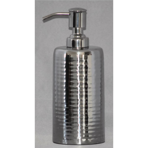 Dispensador de Jabón Líquido de Metal con Diseño Martillado de Acero Inoxidable para Uso en Hogar, Hotel y Restaurante - Product Image 1