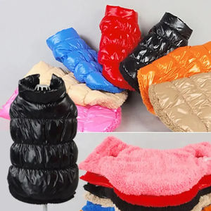 Abrigos para Perros sin Mangas con Cuello Reforzado y Cosido, para Clima Frío Invernal, Ropa Exterior Acolchada Suave y Brillante - Product Image 4