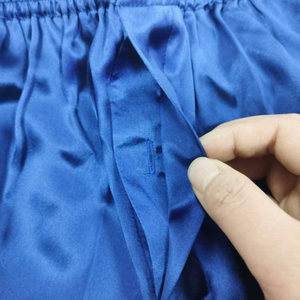 100% Silk Anti-Static <b>Boxer</b> Shorts Crocheted Waist Logo Premium Luxury Soft Breathable for Men - Product Image 6
