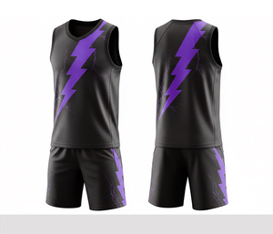 Full Sublimation Basketball Uniform Set Quick Dry Breathable <b>Polyester</b> Jersey And <b>Shorts</b> Team Sportswear For Men Women Youth - Product Image 4