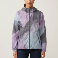 Veste coupe-vent légère à capuche pour femme, vêtements de sport d'extérieur, tissu respirant, fermeture éclair intégrale, vêtements de sport avec poches