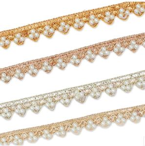 Tela de Encaje Bordado de Alta Calidad, Algodón y Poliéster, Borde de Encaje Floral para Vestido de Novia, Accesorios de Alta Costura - Product Image 5