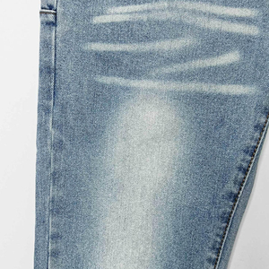 Pantalones Vaqueros de Mezclilla para Hombre, Corte Recto, Tiro Medio, Elásticos, Estilo Urbano, Lavado a la Piedra, Vintage, Ecológicos, Primavera - Product Image 6