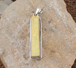Pendentif en pierre précieuse Druzy jaune étincelant en forme d'anneau, en argent sterling 925, charme géode vintage, collier unisexe pour anniversaire - Product Image 1