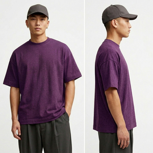 Camiseta Oversize de Alta Calidad, Personalizada, Precio de Fábrica OEM/ODM, Transpirable, Suave, Cómoda, Ropa Casual Urbana - Product Image 4