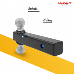 ROADPOWER (RP-HTGM2-CH) Double Ball Hitch for GMC, 2″ Receiver, 1-7/8″ & 2″ Balls, Class III/IV, with Pin And Clip - Product Image 4