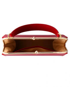 Women's 2026 High Quality Genuine Cowhide Leather Handbag Casual Bag Soft Red <b>Frame</b> Closure <b>Large</b> Capacity Custom Colors Logo - Product Image 3