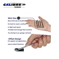 Clé à molette combinée courte industrielle TAIWAN CALIBRE, légère et robuste, en CR-V, 6/12 pans, pour réparation automobile, conception mini, idéale pour le bricolage et l'OEM