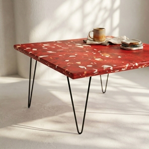 Table basse de salle à manger en plastique recyclé 4GoodThings, moderne, minimaliste, imperméable, durable, empilable, écologique, durable - Product Image 5