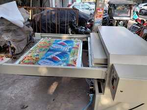 Máquina de Planchado Automática de Doble Cama con Rodamiento y Motor, Prensa Térmica para Sublimación de Hilos y Tejidos, Impresión Textil, 36x48 Pulgadas - Product Image 5