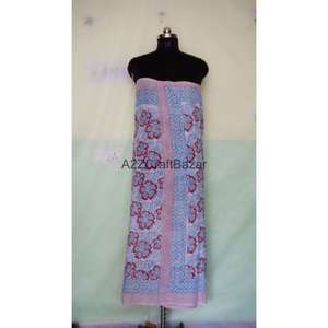 Cotton Digital Print Floral Solid Color Sarong Pareo Bikini Cover Beach <b>Wrap</b> Scarf Lightweight Soft Breathable Women Wholesale - Product Image 3