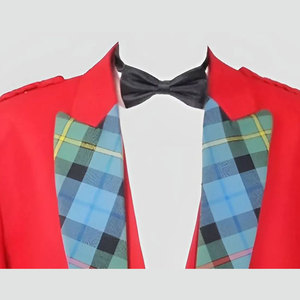 เสื้อแจ็คเก็ตเจ้าชายชาร์ลีทำมือคุณภาพสูงจากผ้าขนสัตว์สีแดง - เสื้อกั๊กลายสก็อตกระดุมสีทองสั่งทำพิเศษ 2026 - Product Image 2