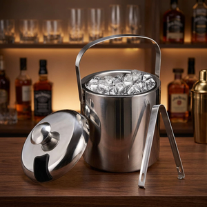 Cubetera de Acero Inoxidable de Diseño Moderno con Flores, Capacidad de 5L, para Enfriar Vino, Cerveza y Bebidas, Ideal para Hoteles y Restaurantes - Product Image 6