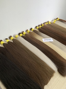 Extensions de cheveux naturels vierges vietnamiens de haute qualité Nasa Hair, 20-28 pouces, en vrac, à clipser, super double drawn, couleur décolorée - Product Image 6
