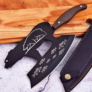 Couteau à découper la viande artisanal ambidextre, nouvelle tendance, manche en Micarta, lame en acier D2 de 8 pouces, gravure laser, pour la cuisine - Product Image 2