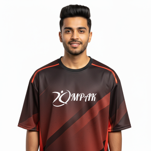 T-shirt oversize streetwear à sublimation pour homme, mode décontractée - Product Image 1