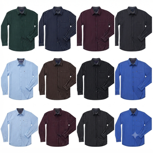 Camisa de Verano para Hombre, de Algodón, con Cuello, Rayas, Botones, Estilo Casual y de Negocios, Precio Bajo, Alta Calidad, Proveedor Confiable - Product Image 6