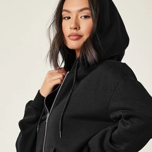 Sweat-shirt personnalisé en coton respirant anti-boulochage pour femme, vêtement de sport, manches longues, molleton chaud personnalisé GSM, collection automne - Product Image 5