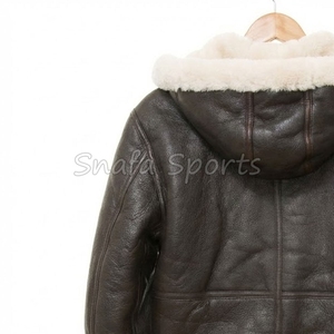 Men Genuine Shearling Leather <b>Jacket</b> Winter Warm <b>Fur</b> <b>Lined</b> <b>Jacket</b> For Men's In Adult Size leather <b>Jacket</b> - Product Image 6