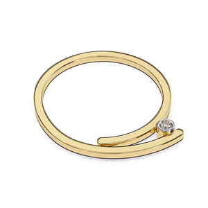 Anillo de Diamante Cultivado en Laboratorio con Corte Redondo de Oro de 10K, Certificado por IGI, para Compromiso, Promesa o Aniversario - Product Image 2