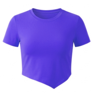 Top Corto Sin Mangas para Mujer, Color Morado, Tejido de Poliéster, Corte Regular, para Todas las Temporadas, Personalizable - Product Image 5