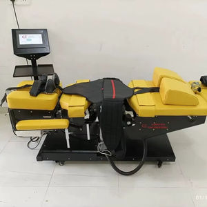 เตียงกายภาพบำบัดกระดูกสันหลังแบบพรีเมียม พร้อมระบบคลายแรงกดกระดูกสันหลังด้วยหุ่นยนต์อัตโนมัติเต็มรูปแบบ และเตียงปรับระดับไฟฟ้าสำหรับการรักษาด้วยไคโรแพรคติก - Product Image 1