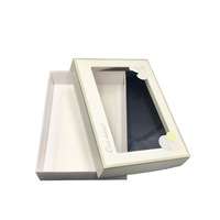 Boîte d'expédition pliable en papier enduit durable avec logo personnalisé imprimé, écologique et réutilisable, pour vêtements et accessoires