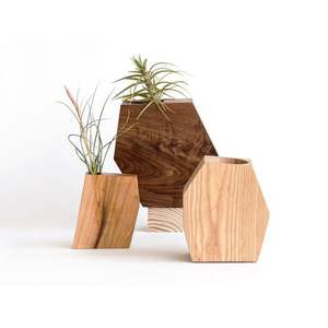 Premium Interior Accent Handcrafted Wooden <b>Vase</b> India Origin RR ENTERPRISES Brand Model RR202513144 - Product Image 2