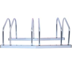 Soporte de rueda de 22-28 pulgadas, ancho máximo de neumático, galvanización de 2,15 pulgadas, interior/exterior, 3 bicicletas, soporte de suelo para bicicleta, estante de estacionamiento para bicicleta - Product Image 3