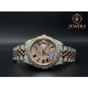Mossinate Stainless Steel Watch with Diamond-<b>Studded</b> Dial Luxury Timepiece with Water Resistant and Scratch Resistant Features - Product Image 1