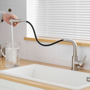 Rubinetto da Cucina Estraibile in Nichel Spazzolato con Doccetta, Rubinetto per Mini Bar e Lavello, e Rubinetto da Bagno di Kitchen Faucets - Product Image 2