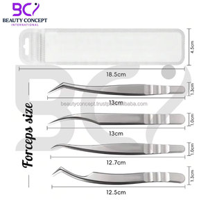 ชุดแหนบสแตนเลสทนทาน ปลายแหลมเรียบ สำหรับต่อขนตา แหนบต่อขนตาสำหรับผู้เชี่ยวชาญ ผลิตจากเหล็กญี่ปุ่น 4 ชิ้น - Product Image 6