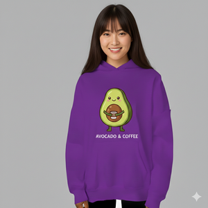 Sweat-shirt à capuche uni pour femme, design minimaliste, en molleton doux, pour l'hiver - Product Image 1