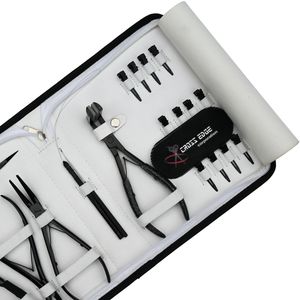 Salon Hair Extension Accessories Set Micro Bead Remover Crimper Plier Hair Loop <b>Hook</b> Tape In Plier Sectioning <b>Clips</b> Storage Case - Product Image 6