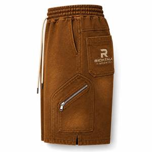RICHTALK SPORTS <b>Men's</b> <b>Baggy</b> <b>Trousers</b> Mid Waist Drawstring Casual Breathable Lightweight Winter Wear Quick Dry Polyester/Cotton - Product Image 3
