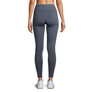 New Arrival Solid Mid Waist Yoga Pants for Ladies in 100% Spandex Polyester Panel Work Gym Fitness Wear - Product Image 3