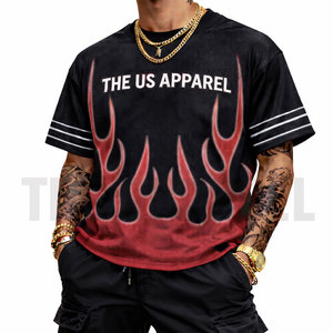 Camisetas de malla para hombre con estampado de números, camiseta de fútbol americano, camiseta gráfica extragrande, ropa de calle informal, camiseta de verano. - Product Image 6