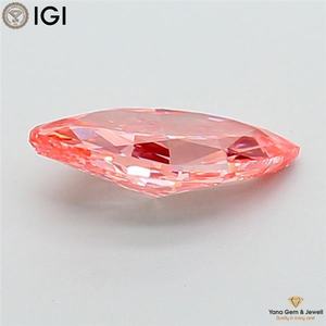 เพชรทรงมาร์คีส์ 2.50 กะรัต พร้อมใบรับรอง IGI เพชร CVD ที่เพาะเลี้ยงในห้องปฏิบัติการ ความสะอาดระดับ VS2 สีชมพูสดใส สำหรับแหวนสไตล์หรูหราสง่างาม - Product Image 3