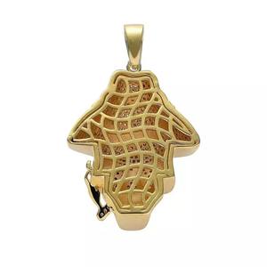 Colgantes de Esqueleto de Personajes de Dibujos Animados Hip Hop, Bañados en Oro con Diamantes, Ideales para Regalos de Boda, con Cadena de Cuerda - ¡Venta Caliente! - Product Image 2